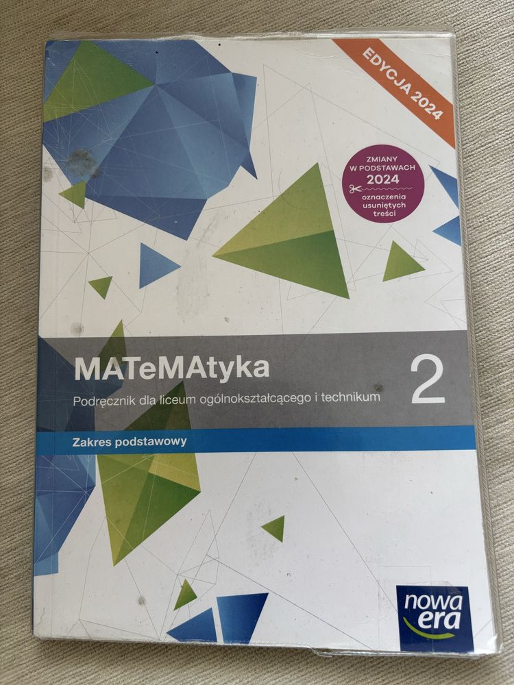 Matematyka dla klasy 2 liceum/technikum Nowa Era