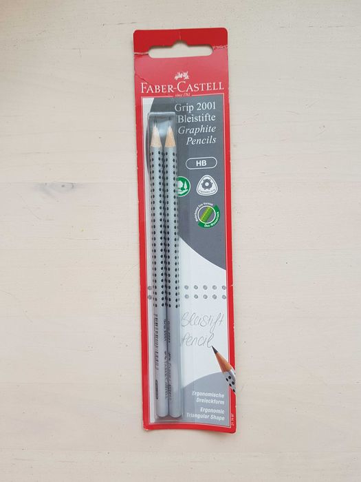 NOWY zestaw 2 szt. ołówków HB Faber-Castell GRIP 2001 pencil set