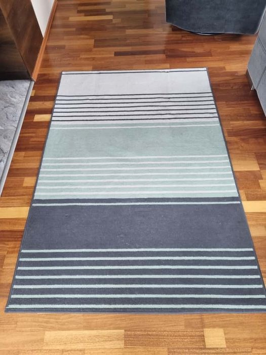 Dywan kolor szary i miętowy 120x180 cm