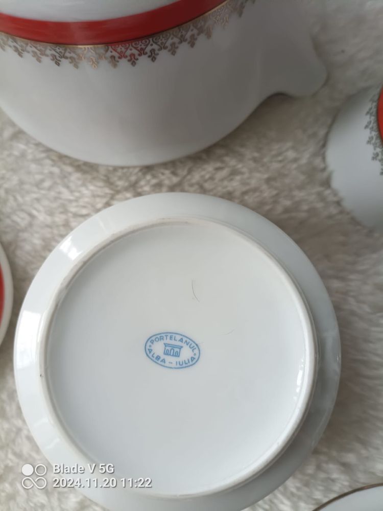 Serwis Portelanul Alba Julia Rumunski porcelanowy seris