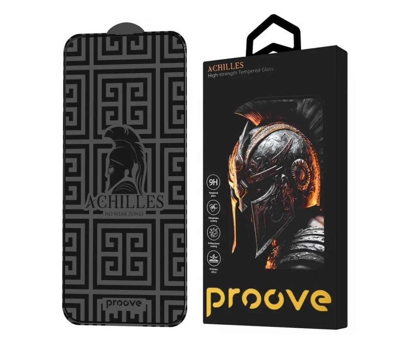Защитное стекло Achilles для iPhone 16, Pro, Max, Plus