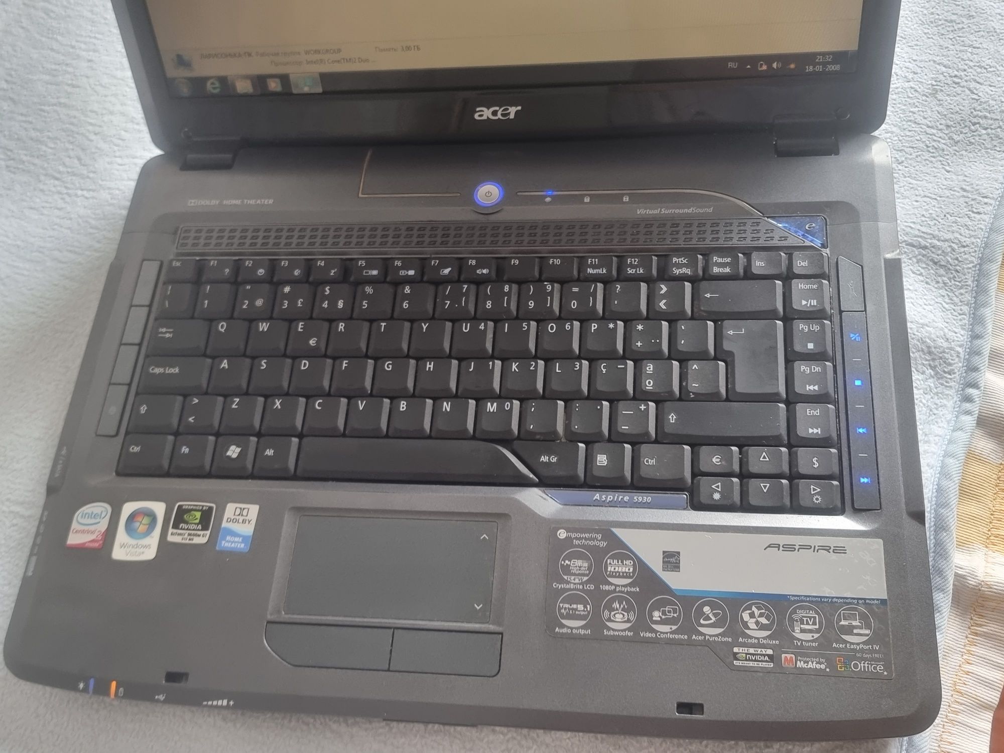Portatil Acer Aspire