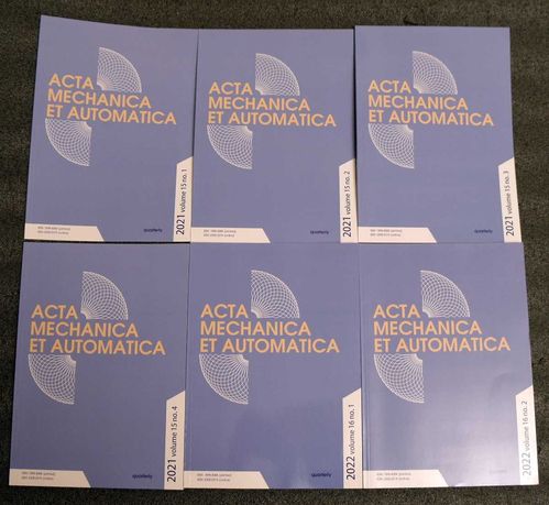 Acta Mechanica et  Automatica 2021, 2022