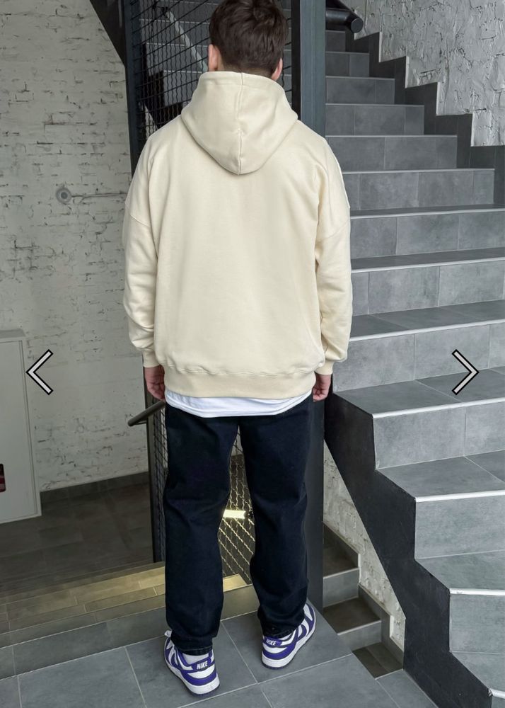 Худі basic milk oversize [STAFF]