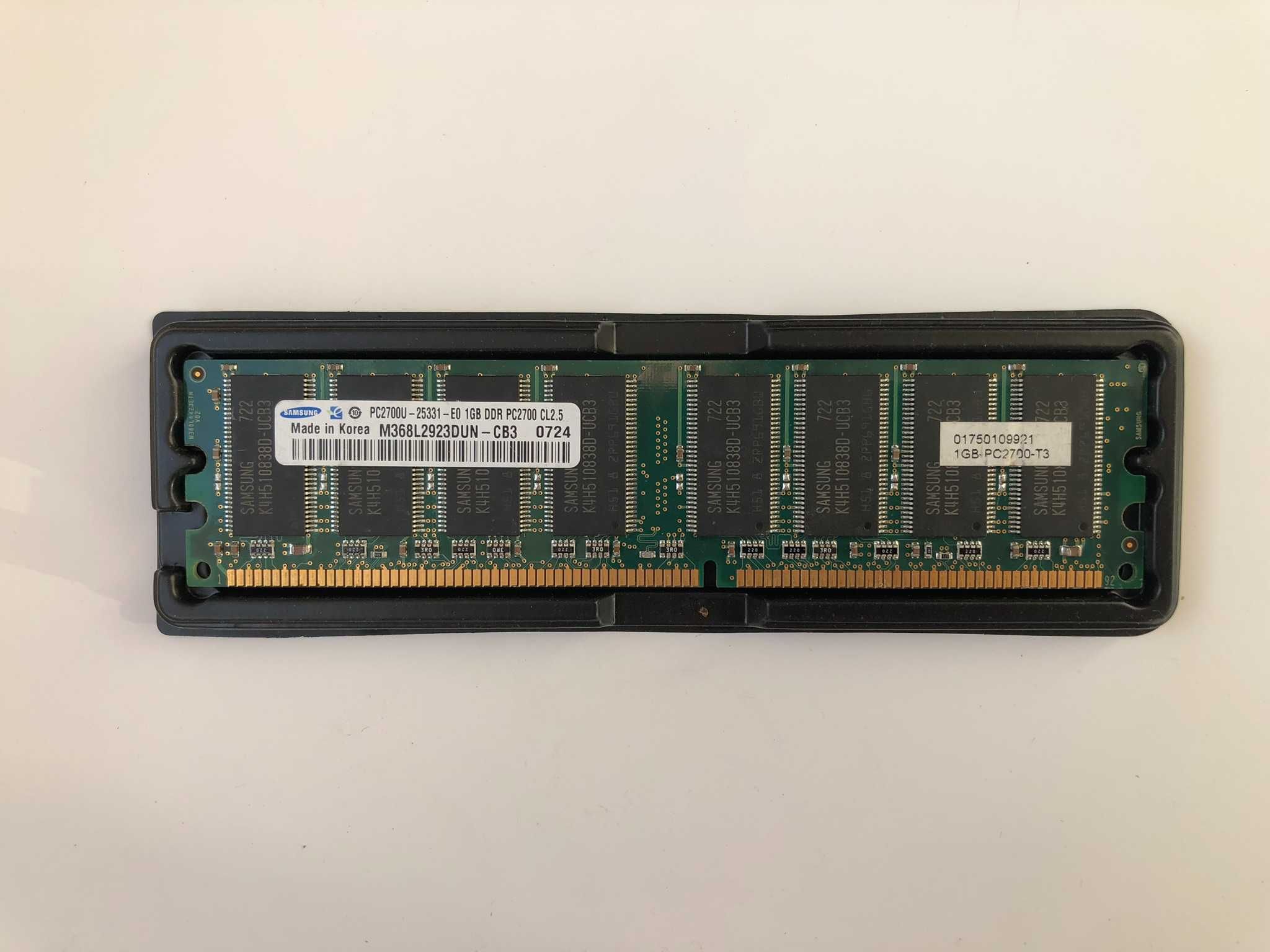 Пам'ять DDR 400 MHz 1 GB (DDR1), Samsung. В коробочці. Не працює.