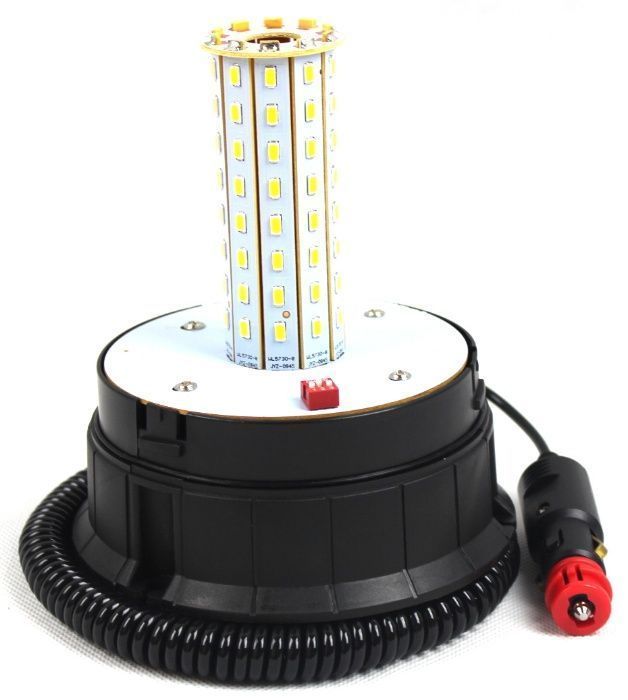Lampa ostrzegawcza LED na magnes kogut 12/24V