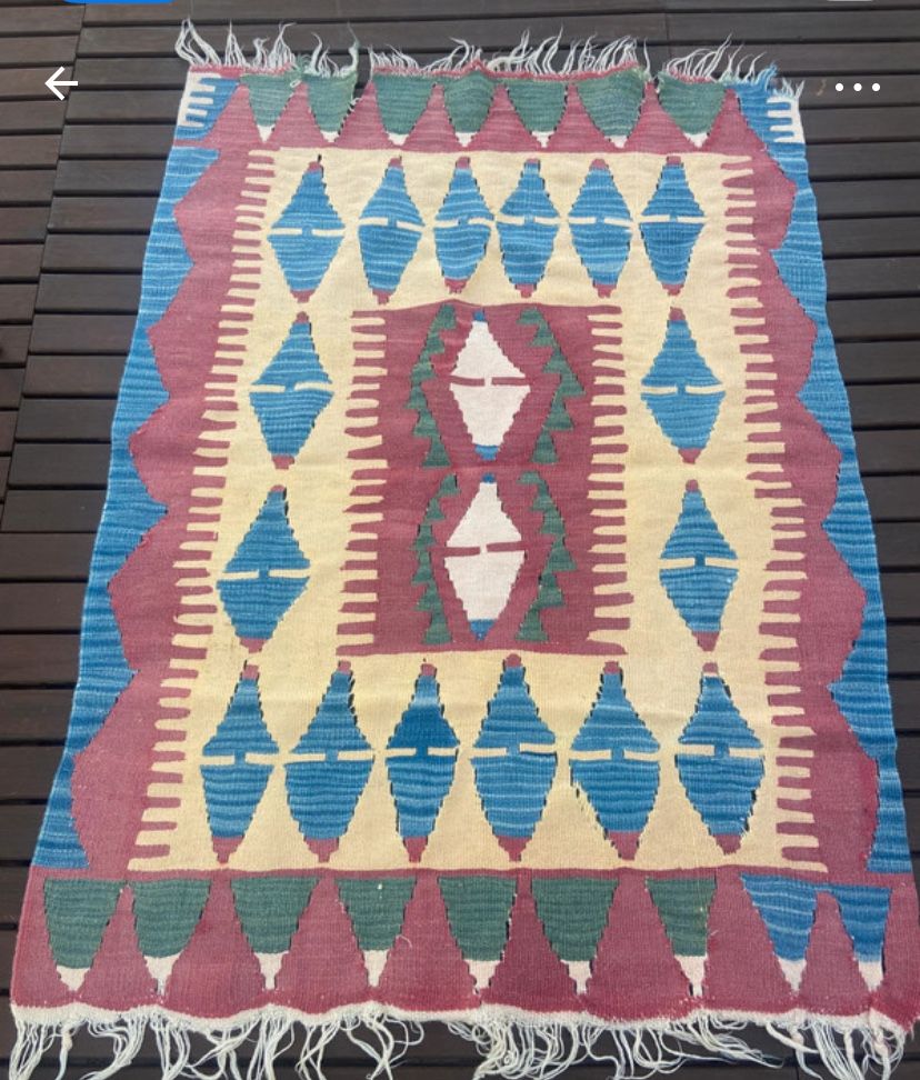 Tapete kilim (1,26 x 0,89) - Praia da Barra