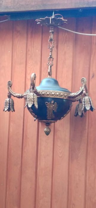 Żyrandol mosiężny  z początku |××