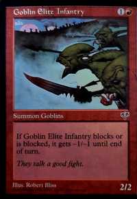 Magic the Gathering  - Goblin Elite Infantry  - Mirage Edition