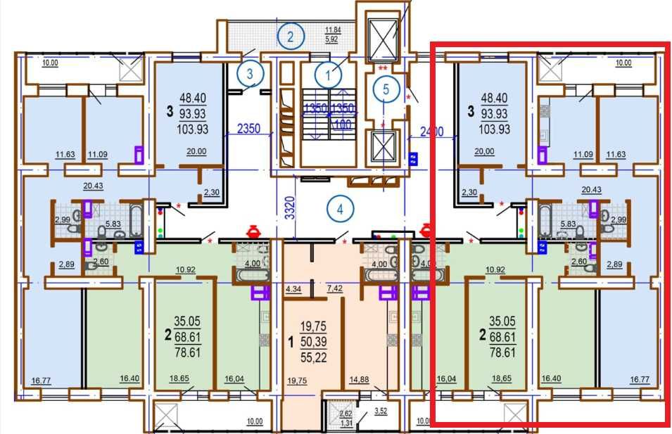 ЖК Шекспира, 23 Августа, Продам 3 комн квартиру 105м2 КОМФОРТ-КЛАСС AB