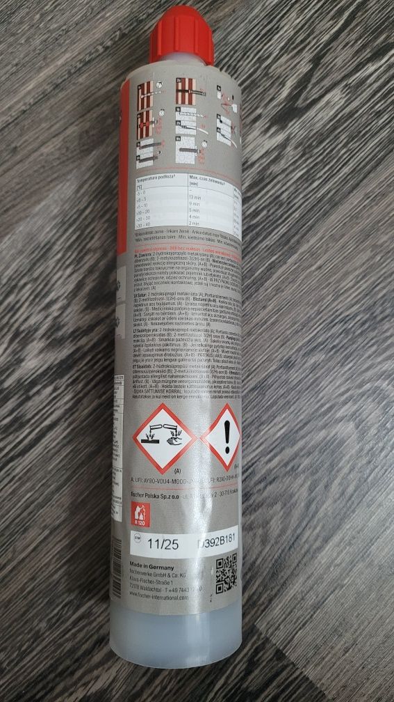 Kotwa chemiczna FISCHER FIS VL 300T (12 sztuk)