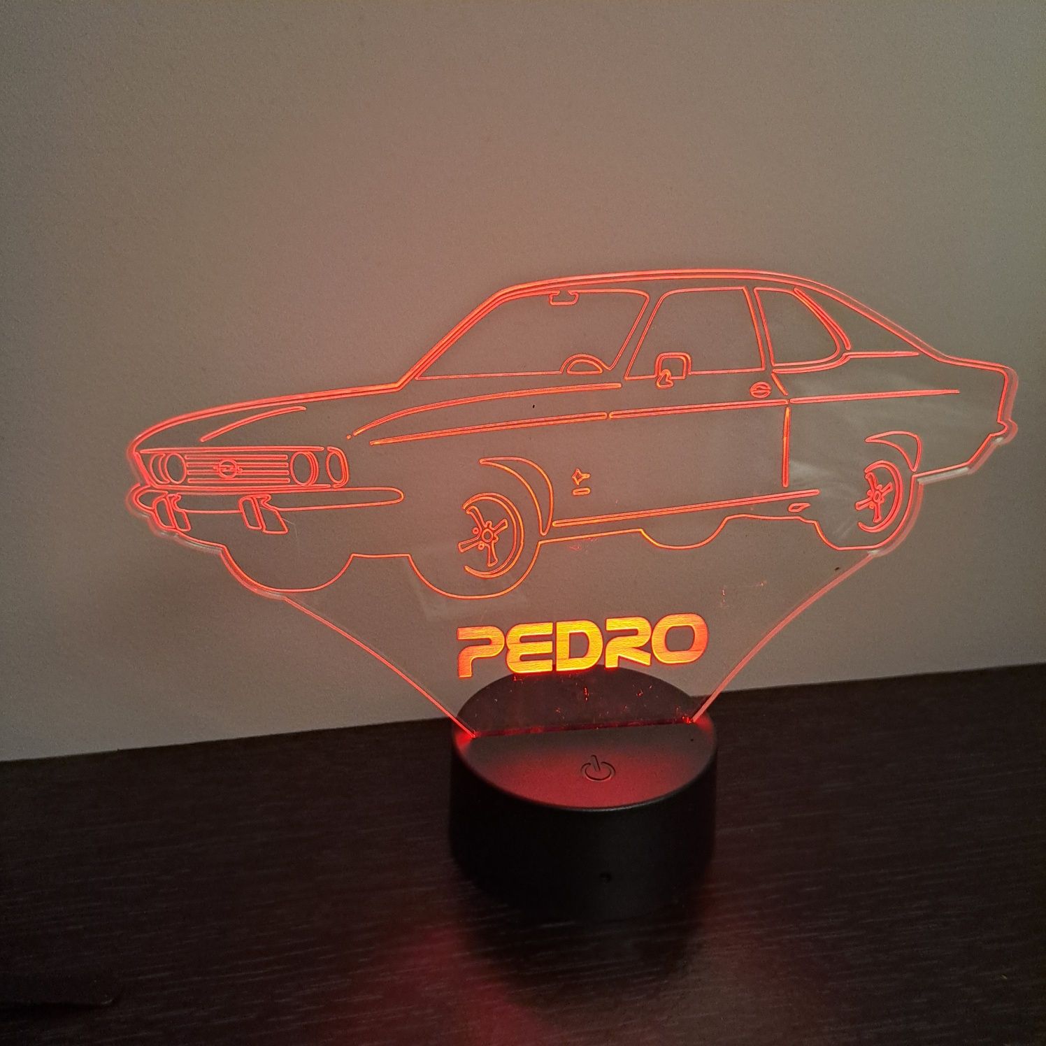 Candeeiro Led 3D - Carros clássicos