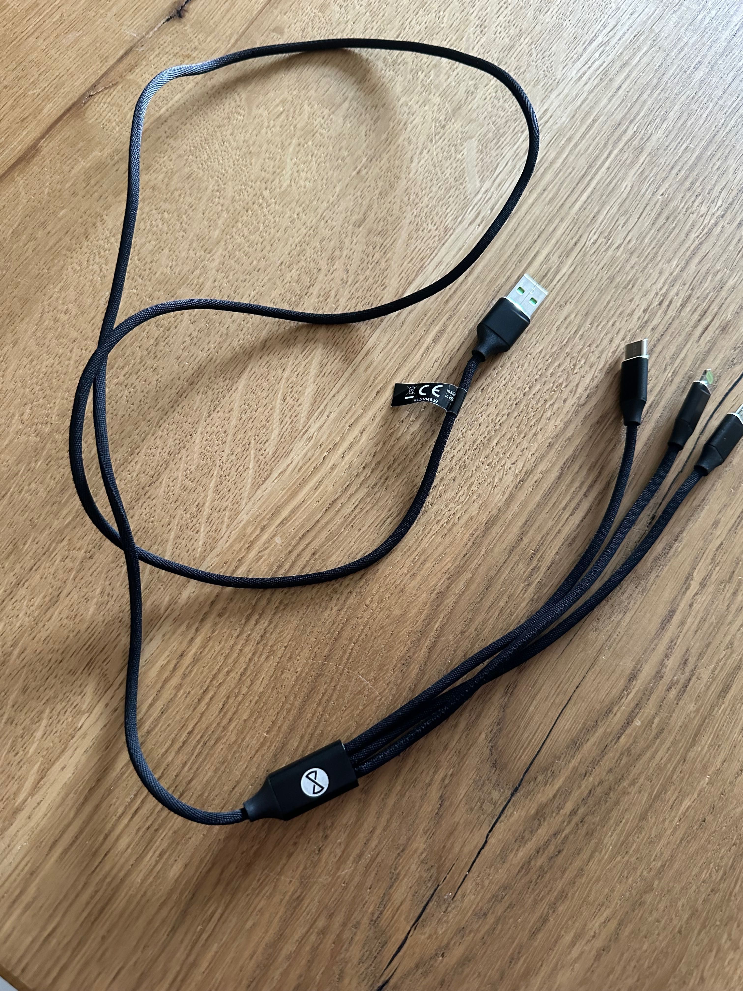 Kabel USB z 3 wejściami