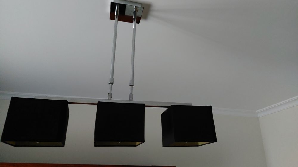Candeeiro teto 3 lâmpadas