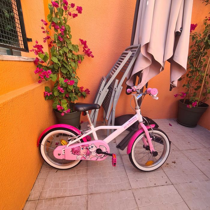 Bicicleta Infantil Btwin Rosa roda 16
