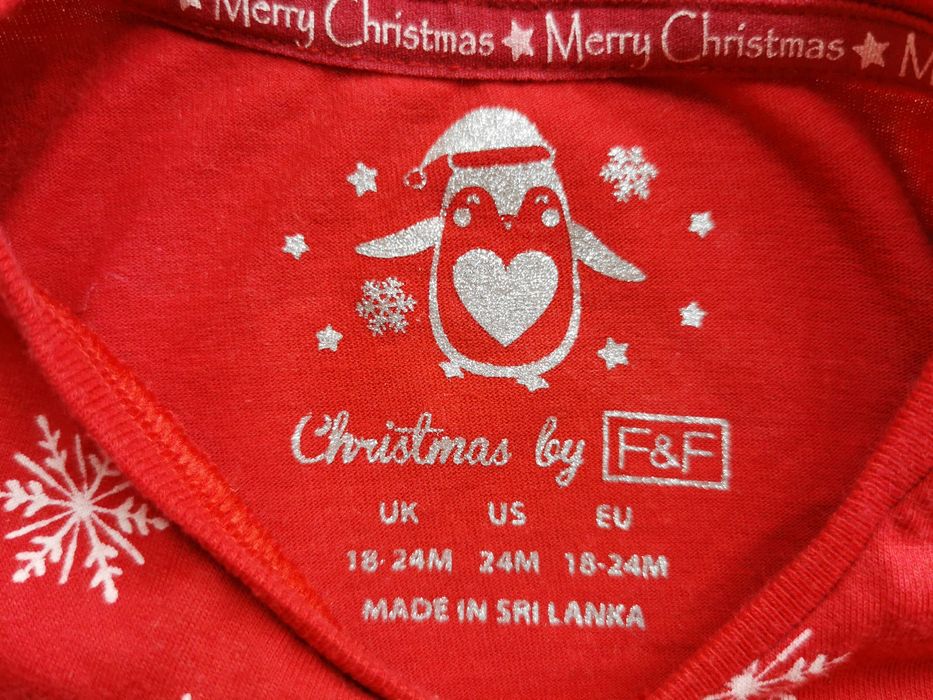 Sukienka świąteczna 92, czerwona, bałwan, pompony, tiulowa