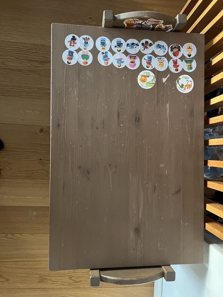 Stolik drewniany i dwa krzeselka ikea
