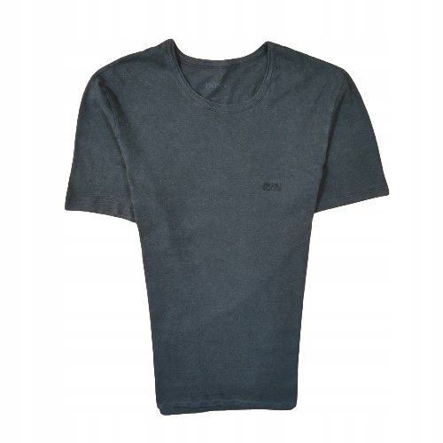 BOSS Koszulka T-Shirt Szara Męska Logowana r. S