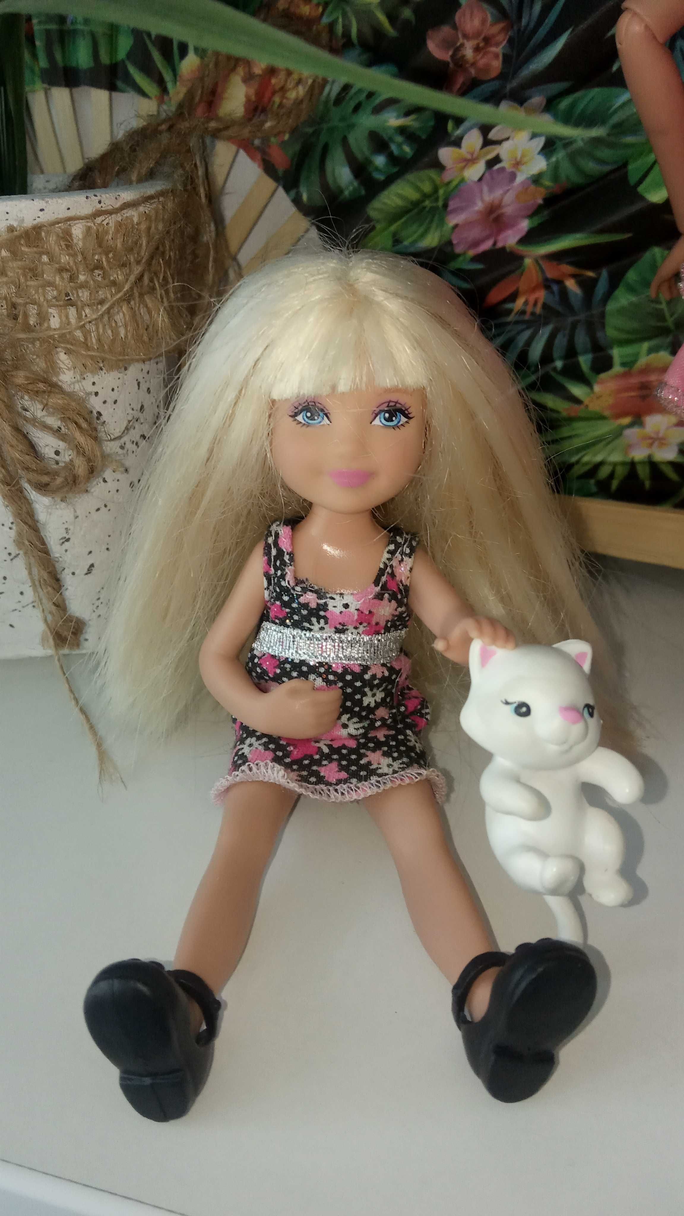 Mattel nowa Barbie+córka z kotkiem 2009r Gratis duże otwierane auto