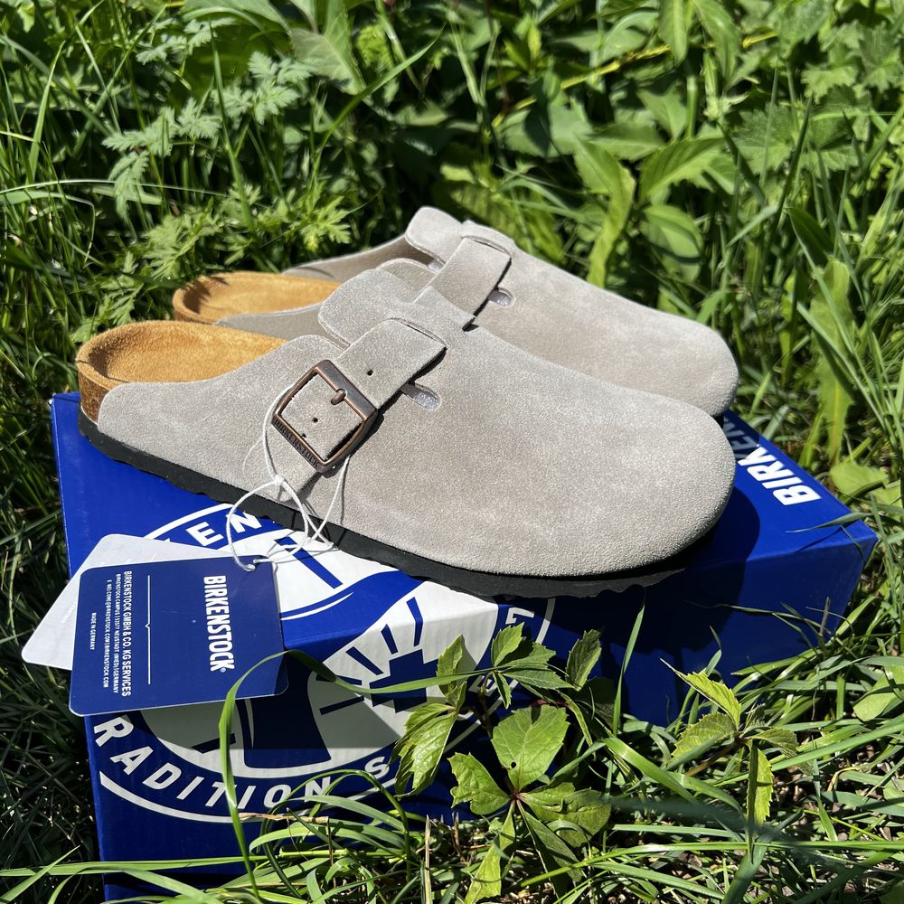 Сабо birkenstock boston сірого кольору оригінал Біркен