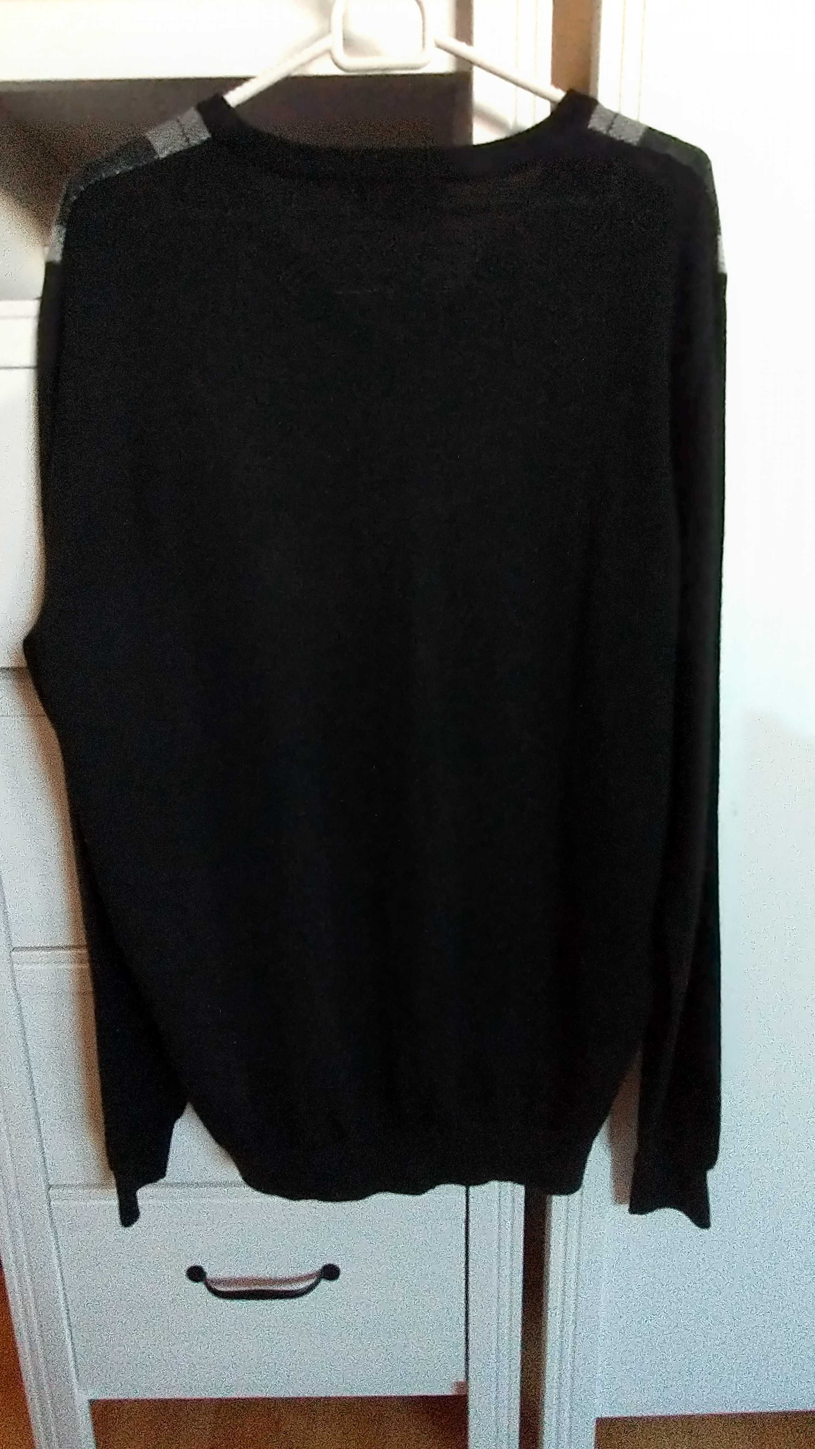 Nowy sweterek Dressmann r.L wełna/akryl