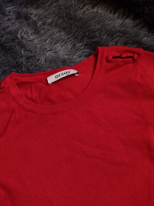 Bordowa bluzka Orsay