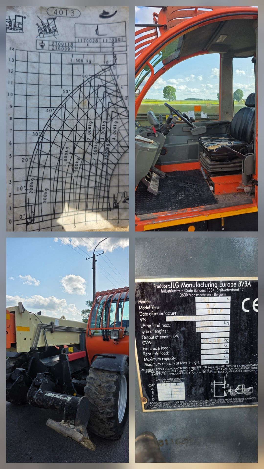 Ładowarka teleskopowa JLG 4013 jcb manitou merlo