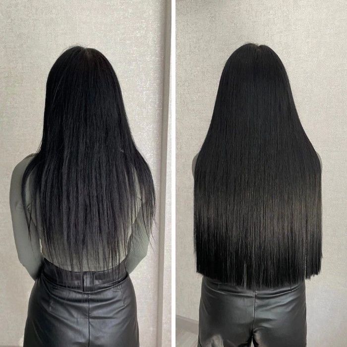 Нарощення волосся на мікрокосички