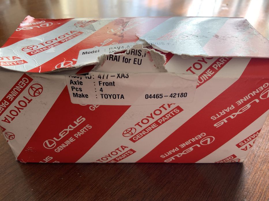 Тормозні колодки для машини TOYOTA……