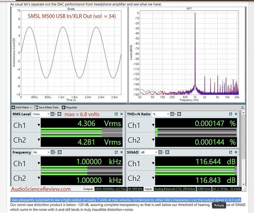S.M.S.L M500 - DAC/Amplificador de auriculares/auscultadores