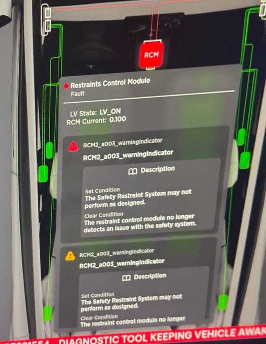 Tesla Crash SRS RCM Краш СРС