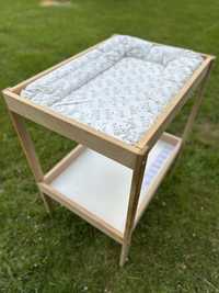 Łóżko do przewijania dzieci przewijak Ikea Sniglar + materac