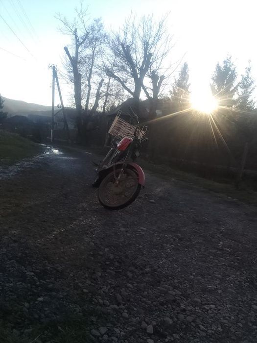 Мотоцикл на ходу