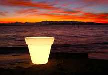 Mobiliario led bares mesas e vasos