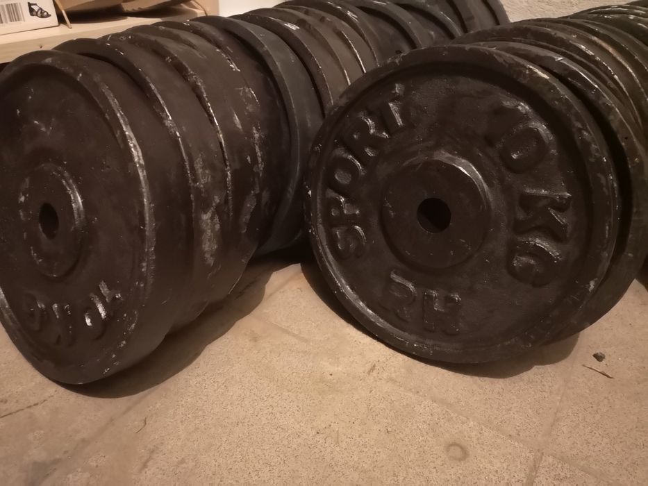 obciążenie żeliwne 100kg siłownia talerze nakład