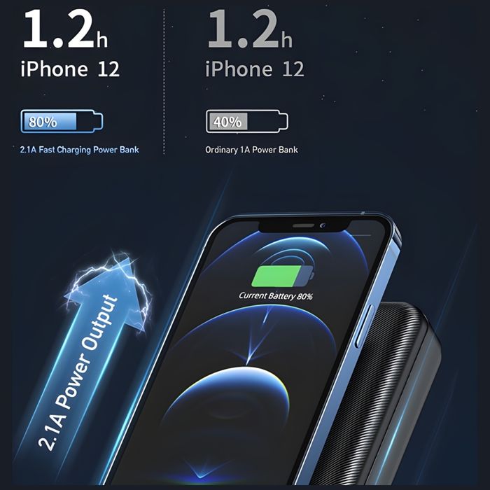 AWEI PowerBank P6K 20000mAhczarny/black 2xUSB/PD/Micro-USB