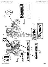 Katalog części RENAULT 145 - 54, 155 - 54,