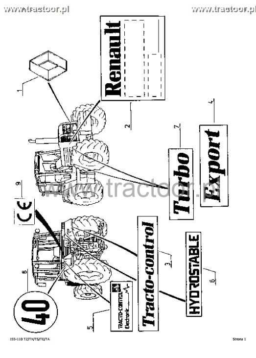 Katalog części RENAULT 145 - 54, 155 - 54,