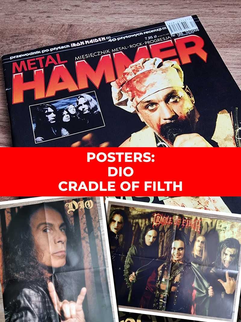 Metal Hammer 2006 - Rammastein, Plakaty: Cradle Of Filth i DIO
