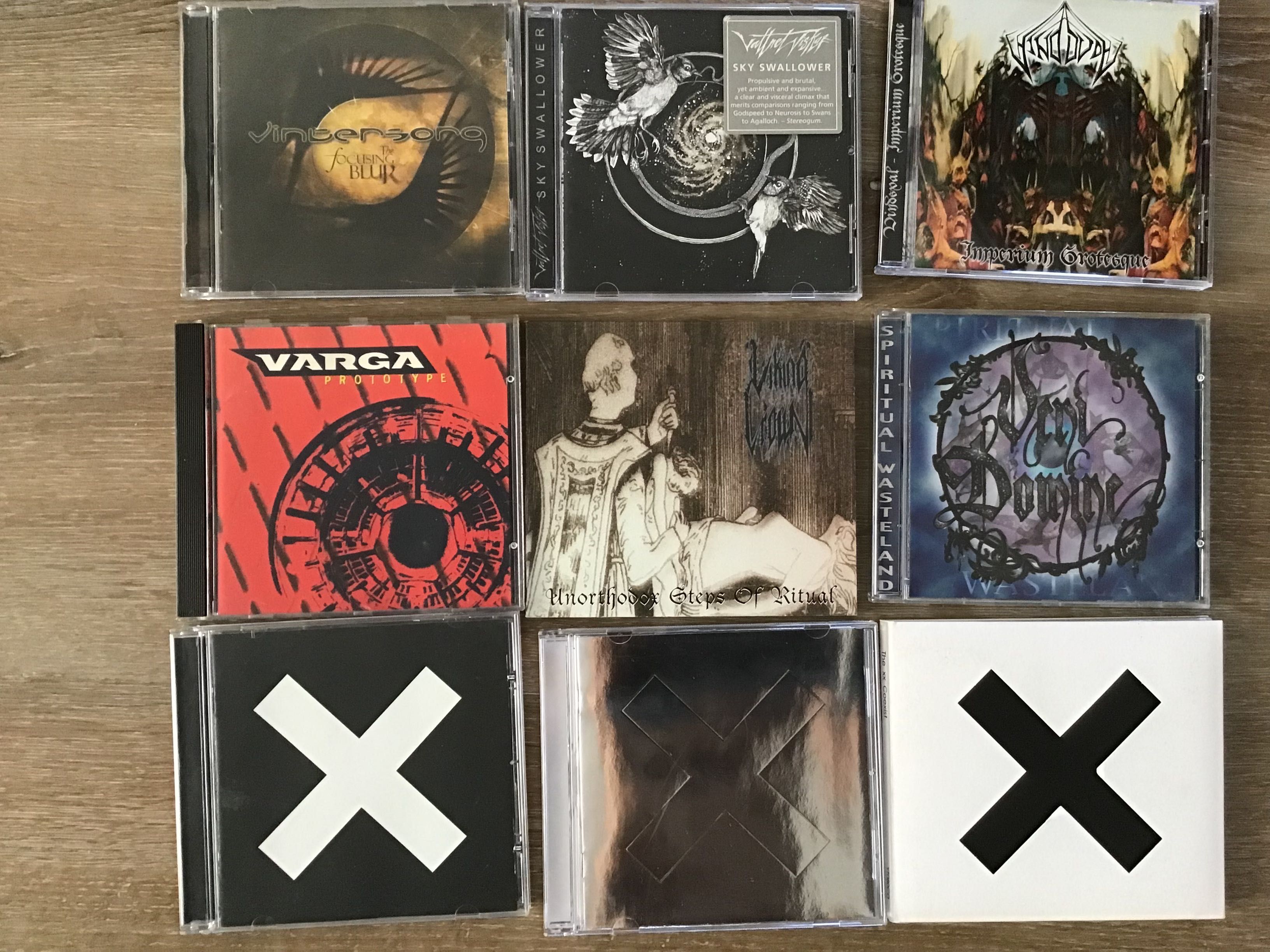 CDs metal, rock letras U+V+ X + Y + Z Actualizada