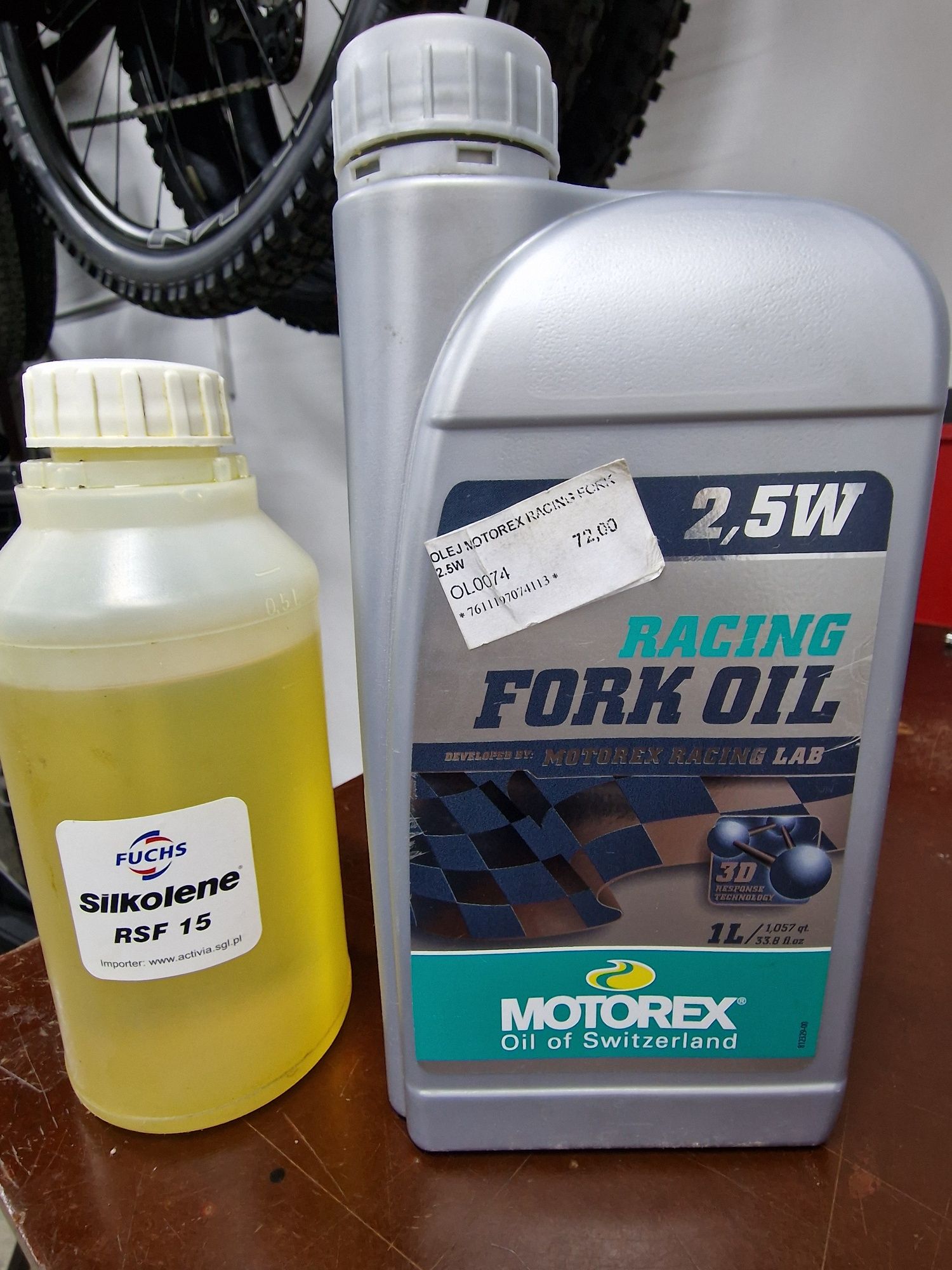 Olej Motorex 2.5w do amortyzatorów  silkolenen fuchs rfs 15