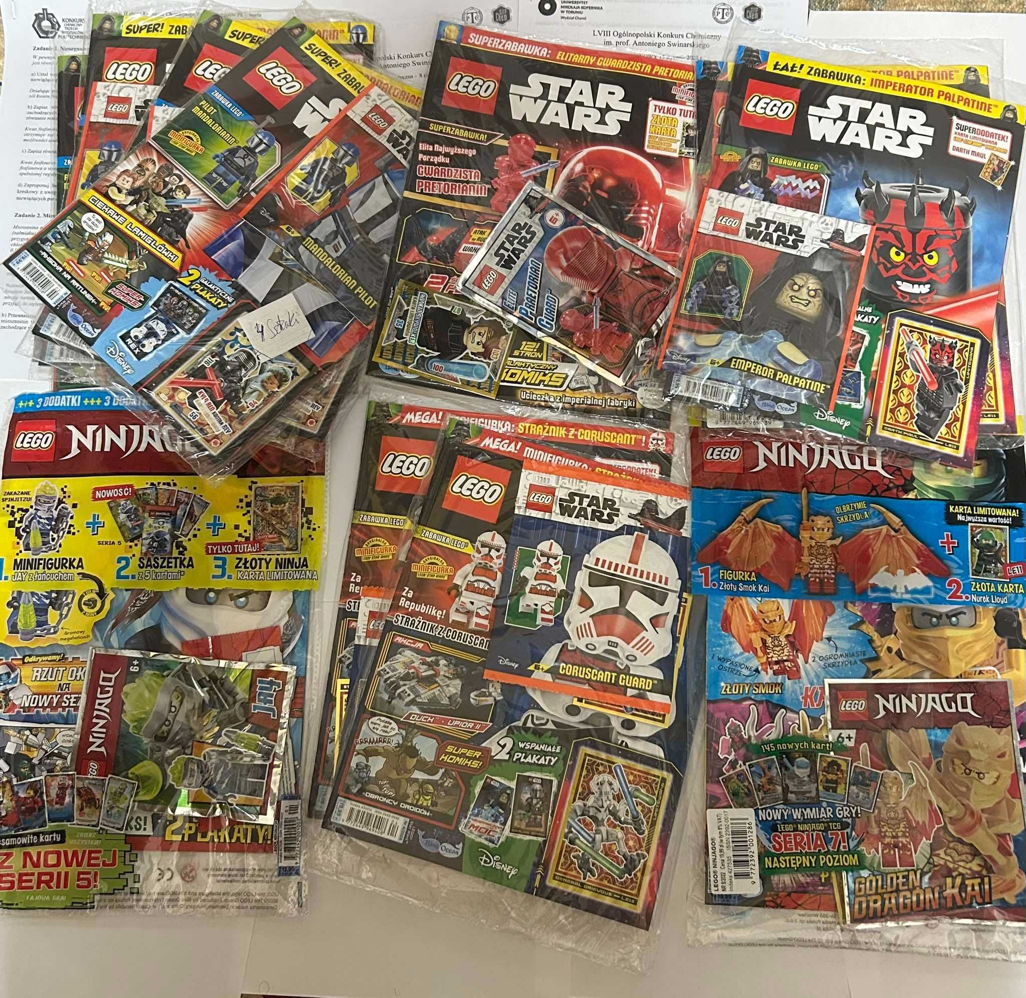 LEGO magazyny, ninjago, technic, marvel, star wars, bardzo dużo