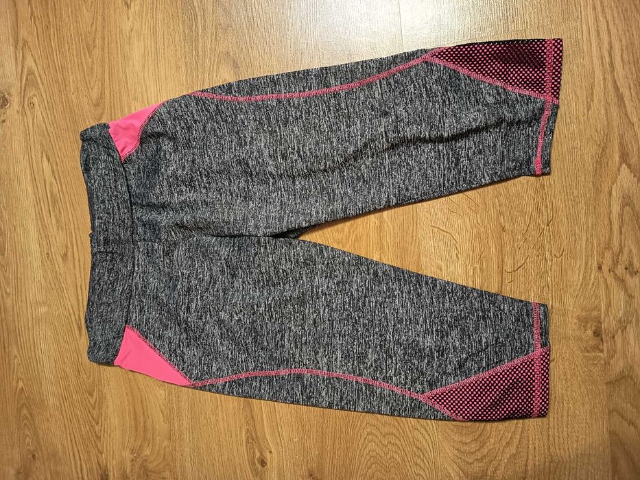 Legginsy damskie czarno szare / rozmiar L