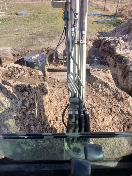 Usługi minikoparka, koparka drenaże prace ziemne 100zł/h wywrotka odw