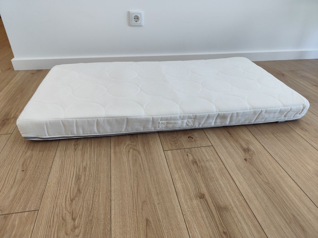 Colchão IKEA JÄTTETRÖTT molas ensacadas p/berço, branco, 60x120x11 cm