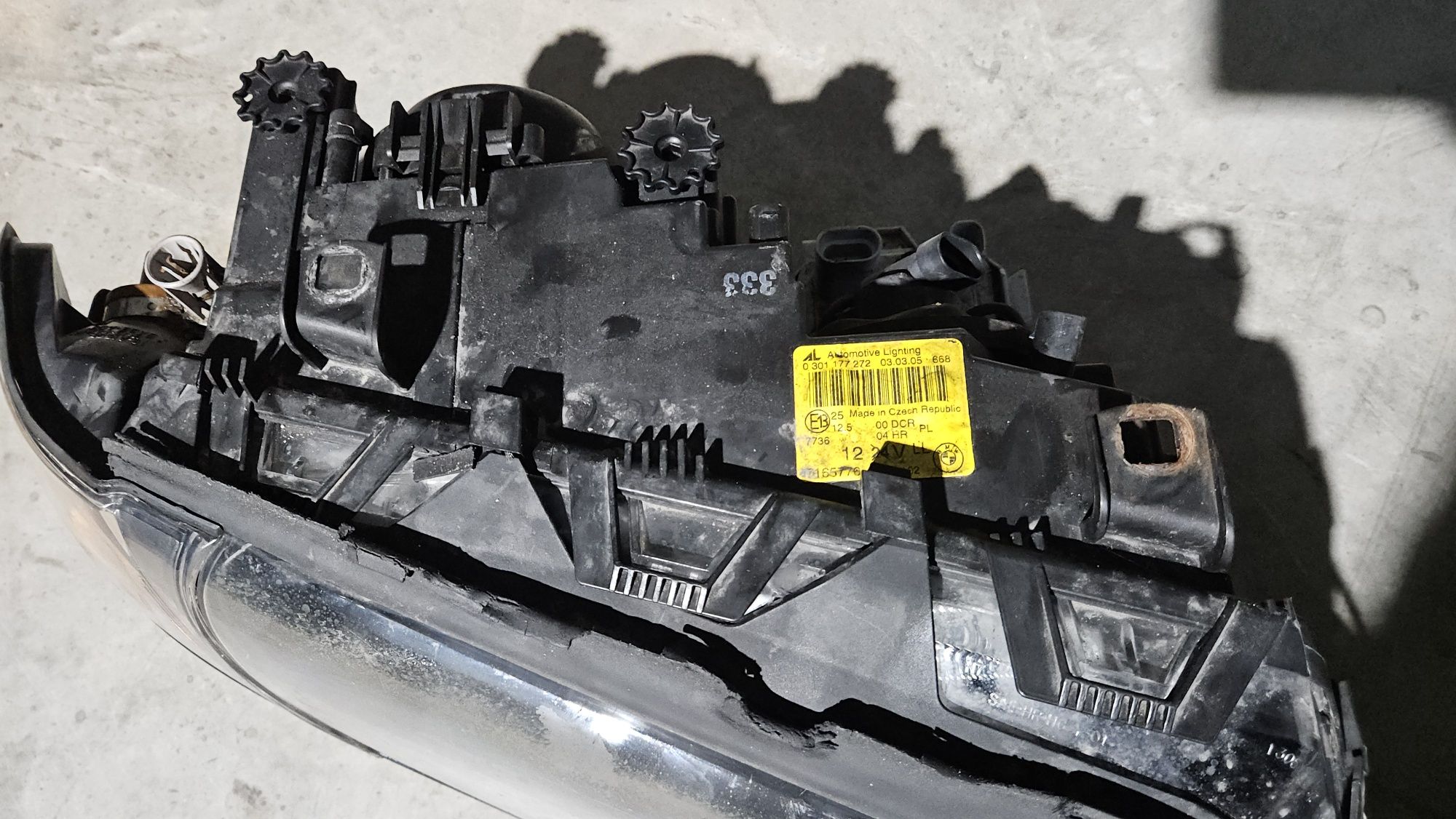 Lampa prawa BMW E46 xenon polift sedan spryskiwacz lampa przednia przó
