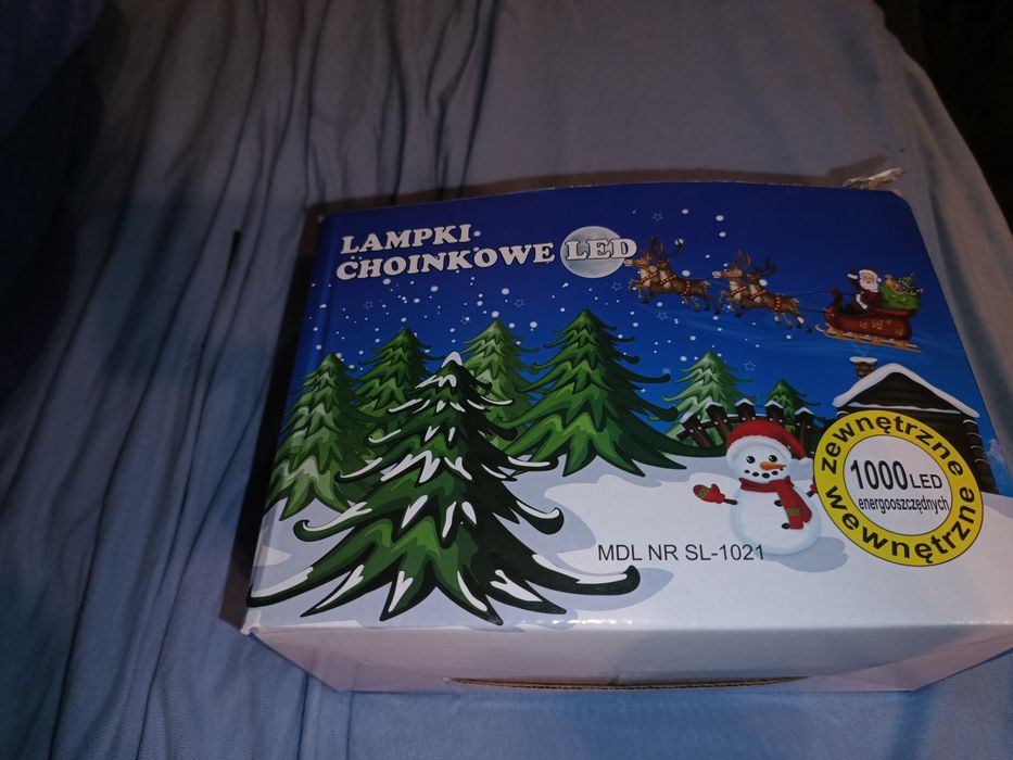 Lampki choinkowe niebieskie