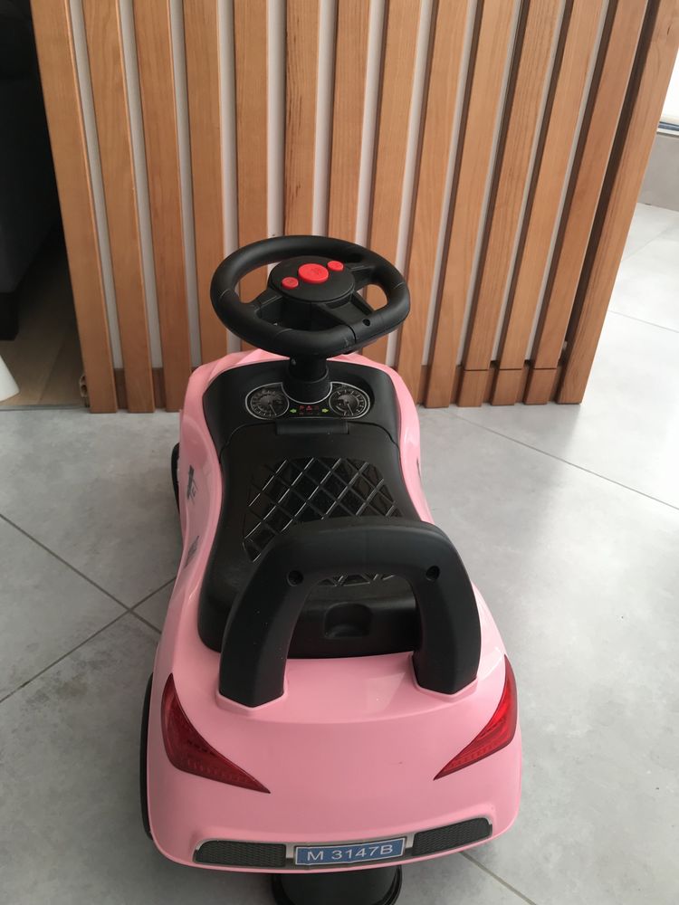 Самокат трасформер детский  автомобиль транспорт розовый