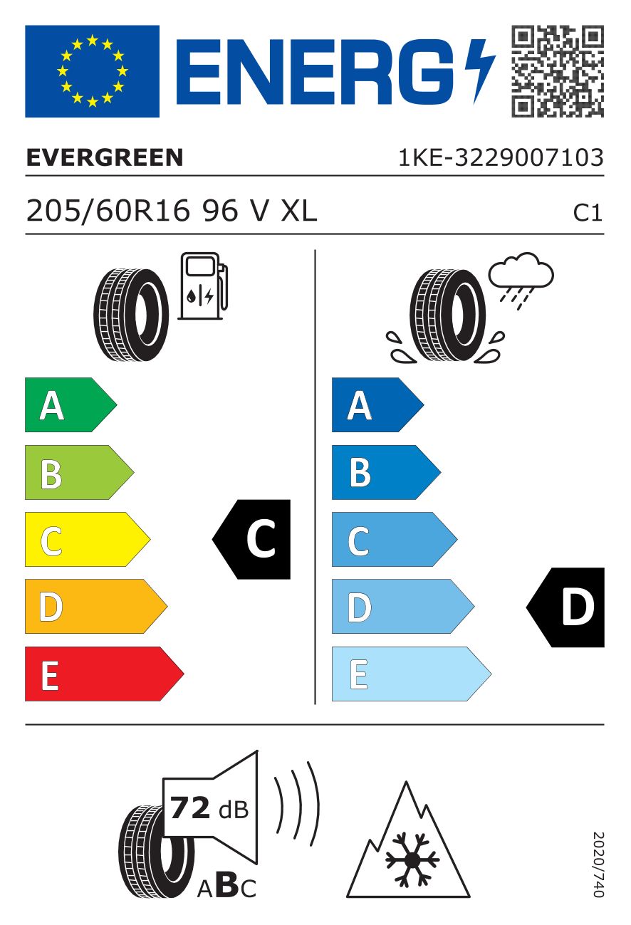 Opony 205/60R16 całoroczne 205/60/16 EVERGREEN EA 719 96V XL