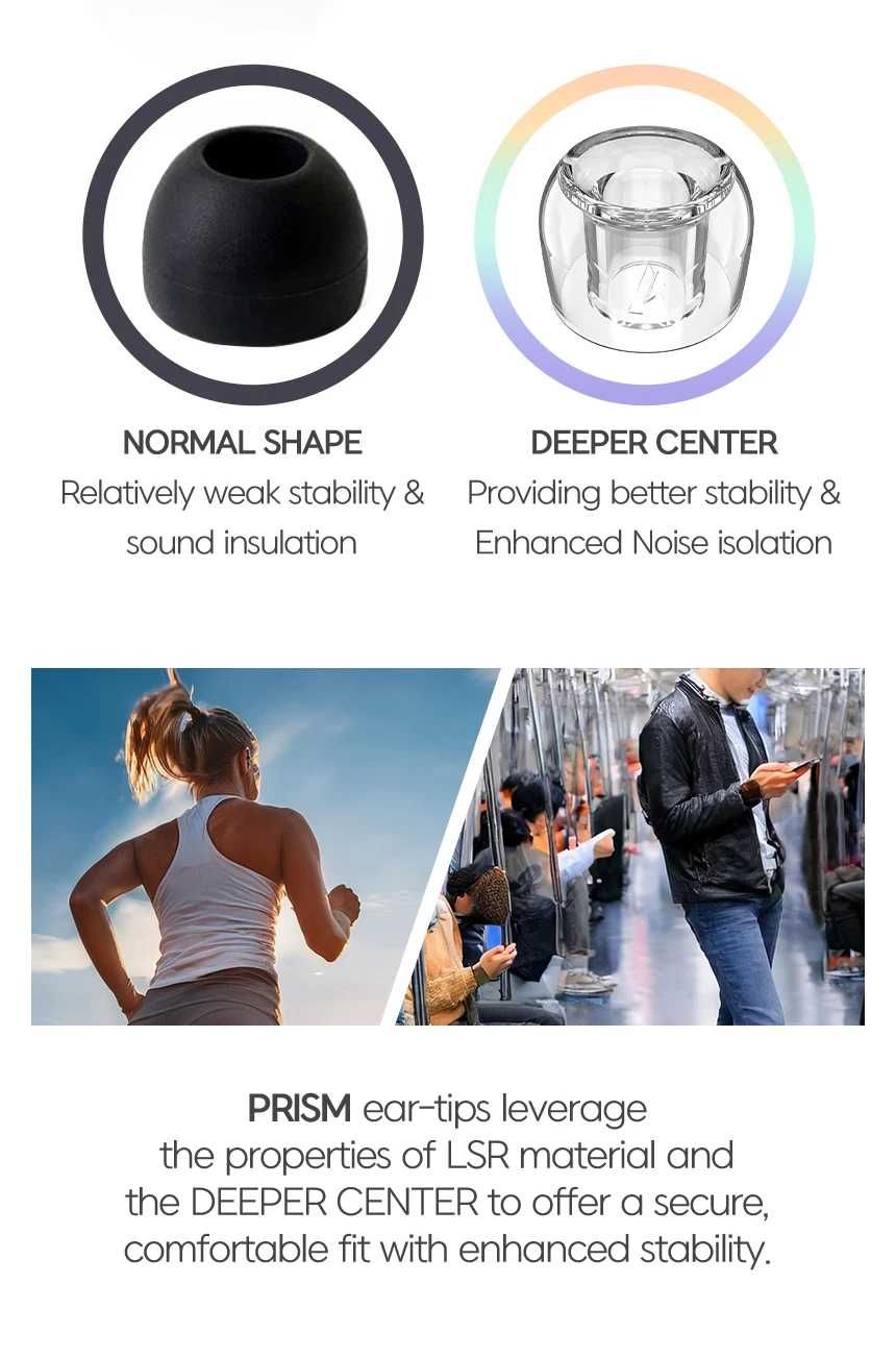 Насадки для наушников Divinus Prism с широким отверстием